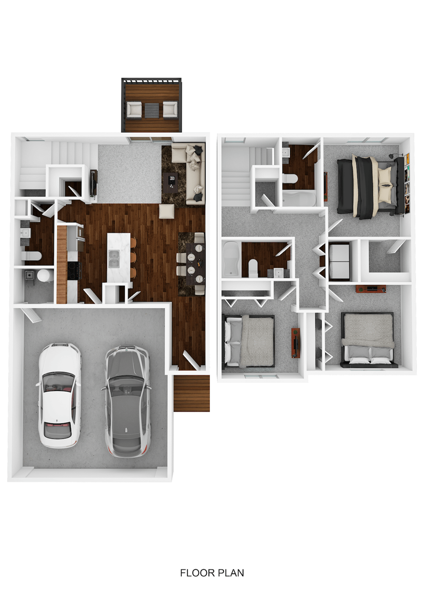 Townhome Style 3 Bedroom 2.5 Bathroom